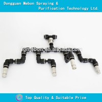 4 nozzles reptile fog nozzle,slip lock mist nozzle with connector